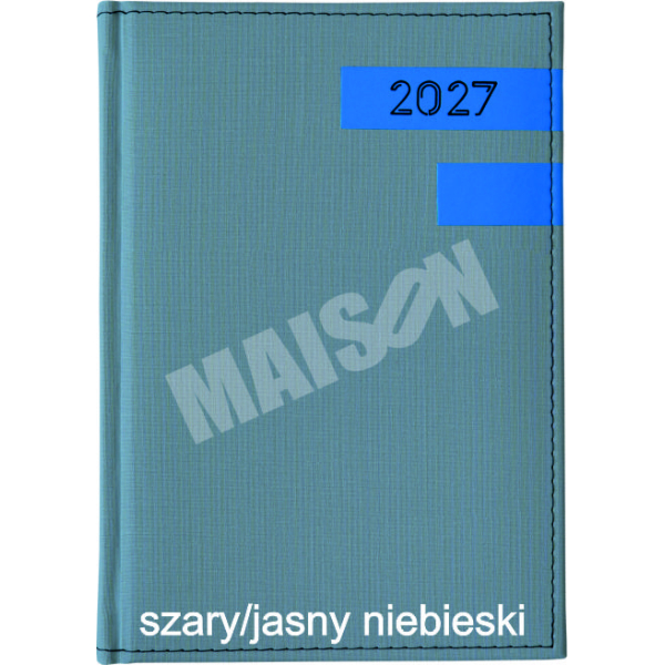Kalendarz Linia Pozioma dzienny A5 2027 z grawerem